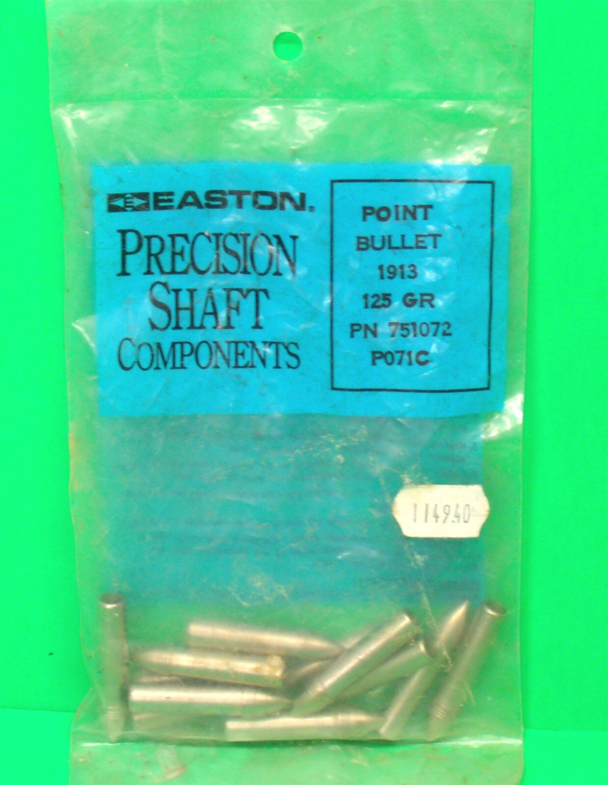Easton Precision Bullet Target Points for 1913 Aluminum Arrows 125 gr - New Pack
