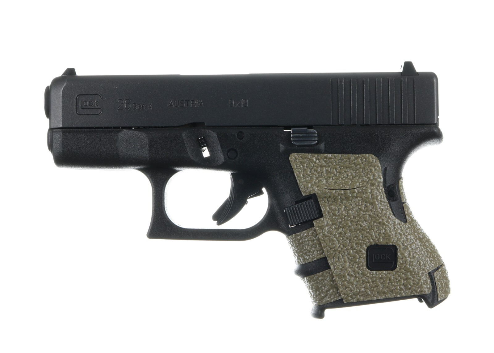Talon Grips for GLOCK 26, 27, 28, 33, 39 - All Generations - Rubber & Granulate
