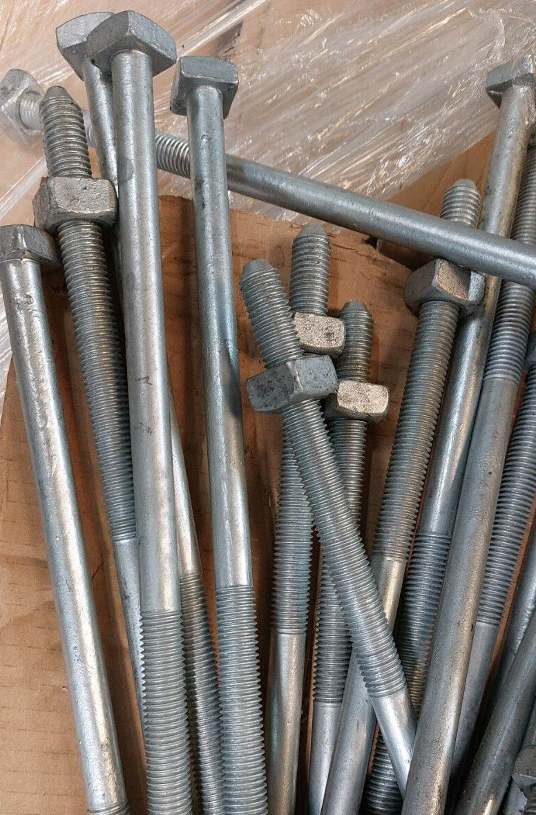 (Multi-Pack) MacLean J8814 5/8" x 14" Square Head Machine Bolt with Nut, F614520