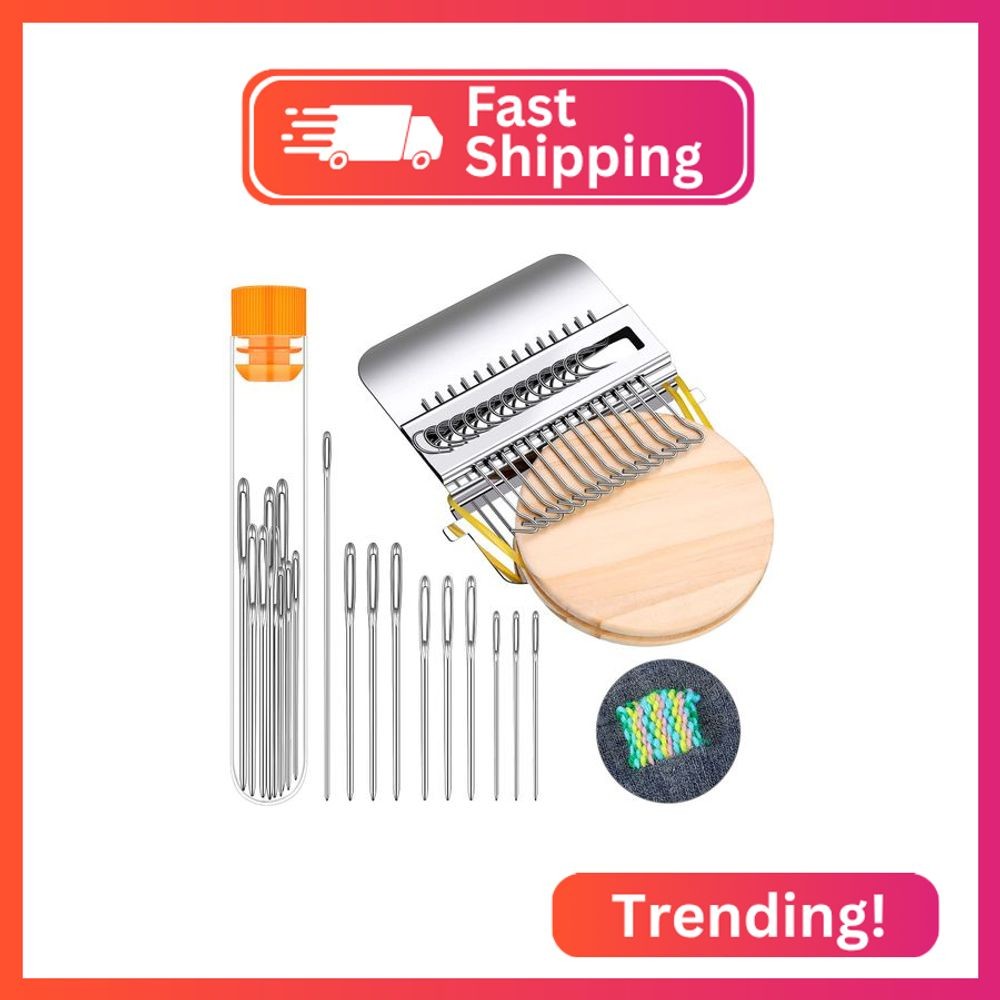 Luinabio Small Darning Loom Speedweve Style Machine Wood Knitting Looms Type Wea