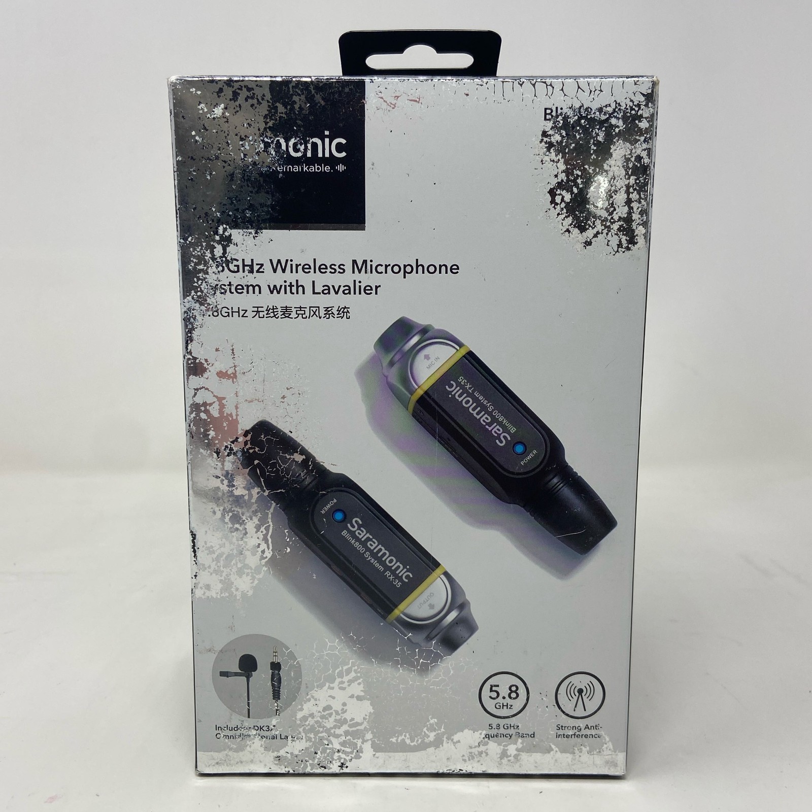 Saramonic Blink 800 B1 5.8GHz Wireless Lavalier Mic System - Black