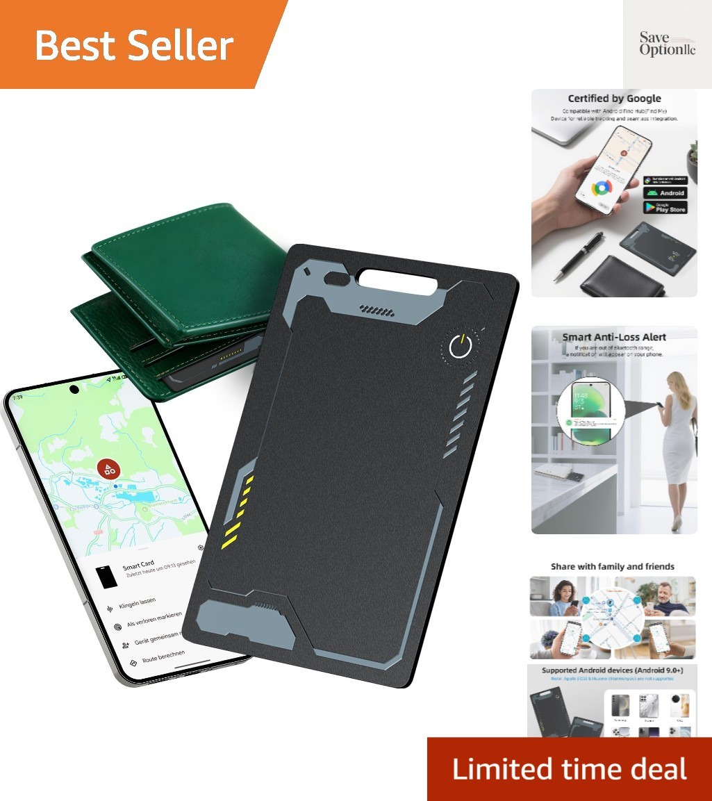 Wallet Tracker Card Android,  Waterproof Smart Card Luggage Tracker Compatibl...
