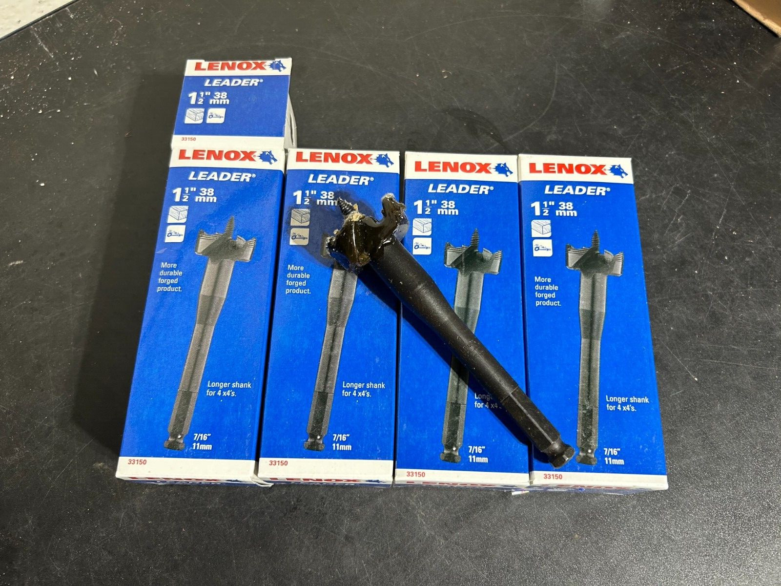 Lenox Drill Bits Self Feed Wood 1-1/2" 38mm Bi metal  NIB 33150 QTY (4)