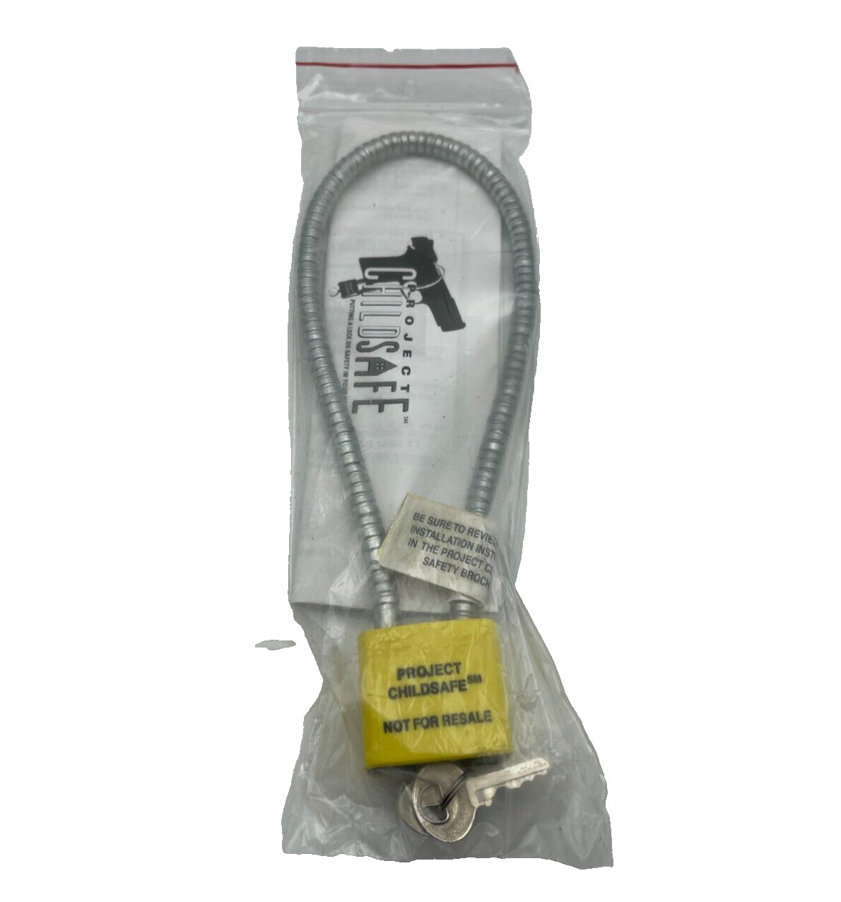 Project Childsafe Steel Cable Gun Lock with 2 Keys