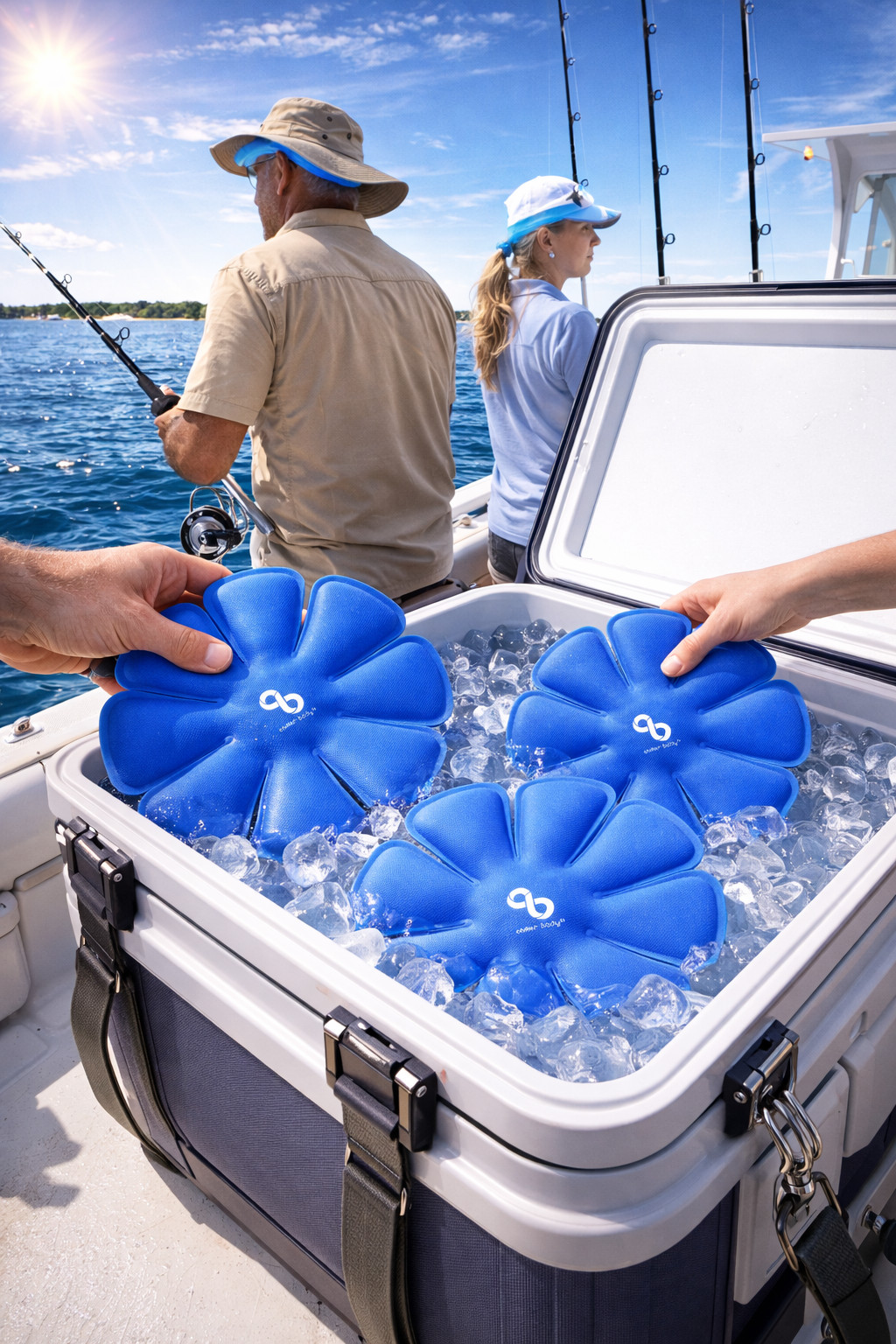 ChillerBody Reusable Cooling Hat Insert for Hard Hats, Helmets, Caps & More