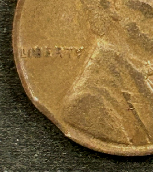 1944 P Penny  Clipped Planchet