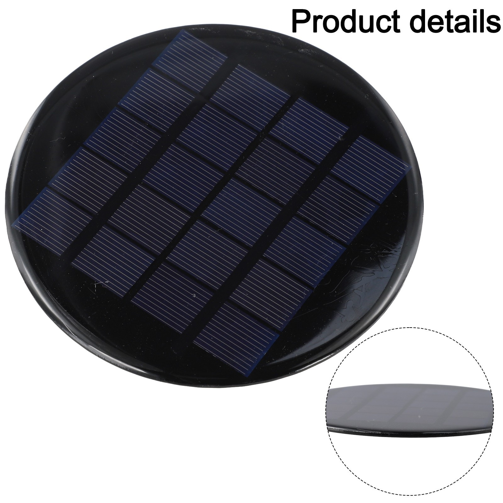 Innovative Design Efficient Round Polycrystalline Panels Sized at 120mm