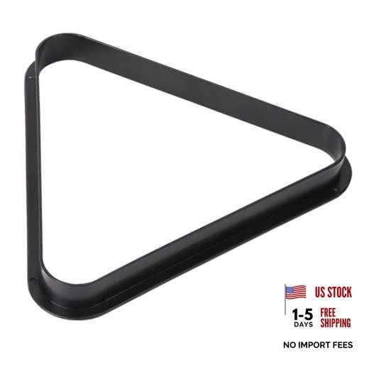 Black Plastic Billiard Pool Ball 8-Balls / 9-Ball Diamond Pool Triangle Rack