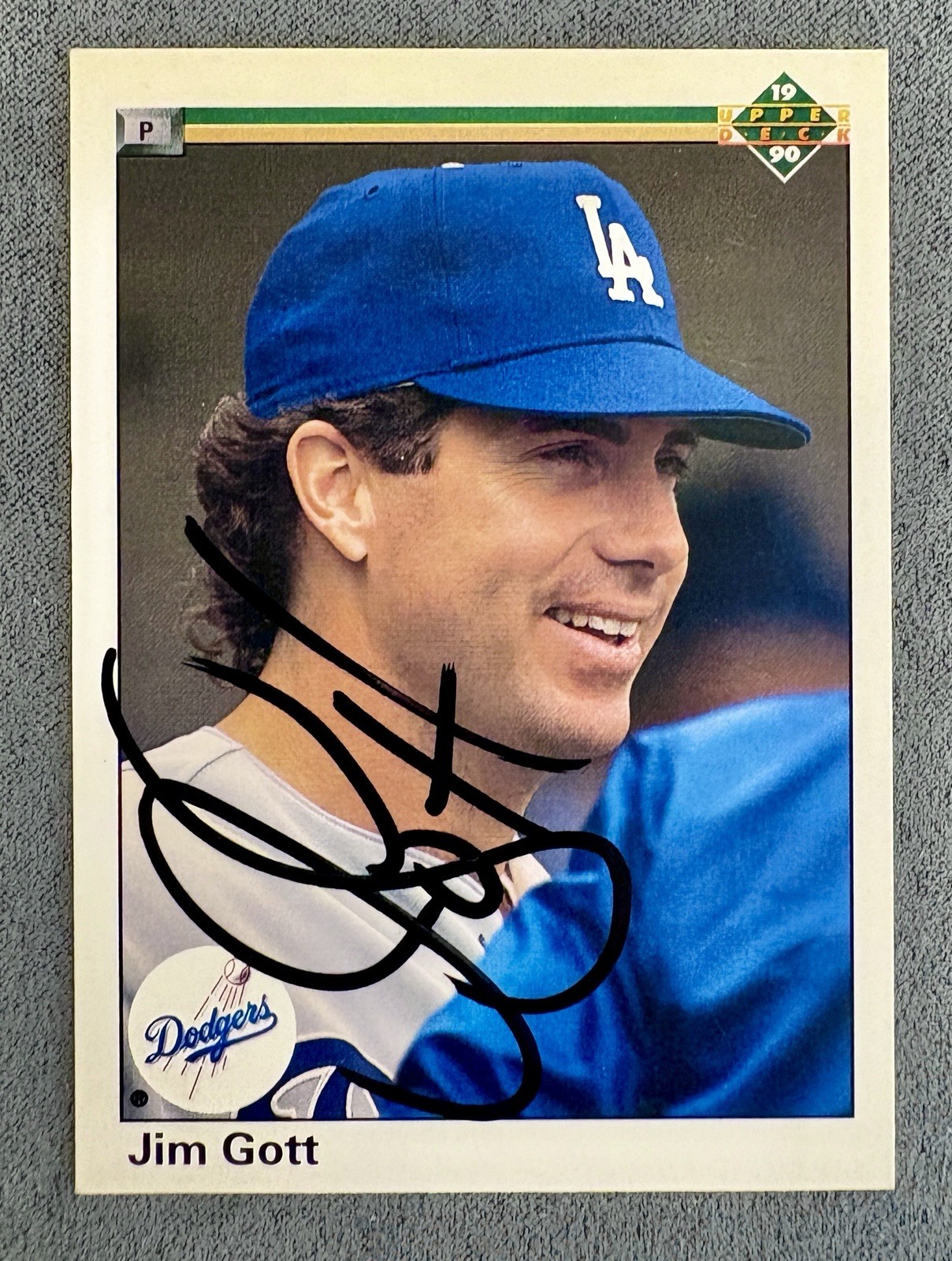 1990 Upper Deck - Jim Gott - SIGNED - Dodgers #701 - In Person Autograph
