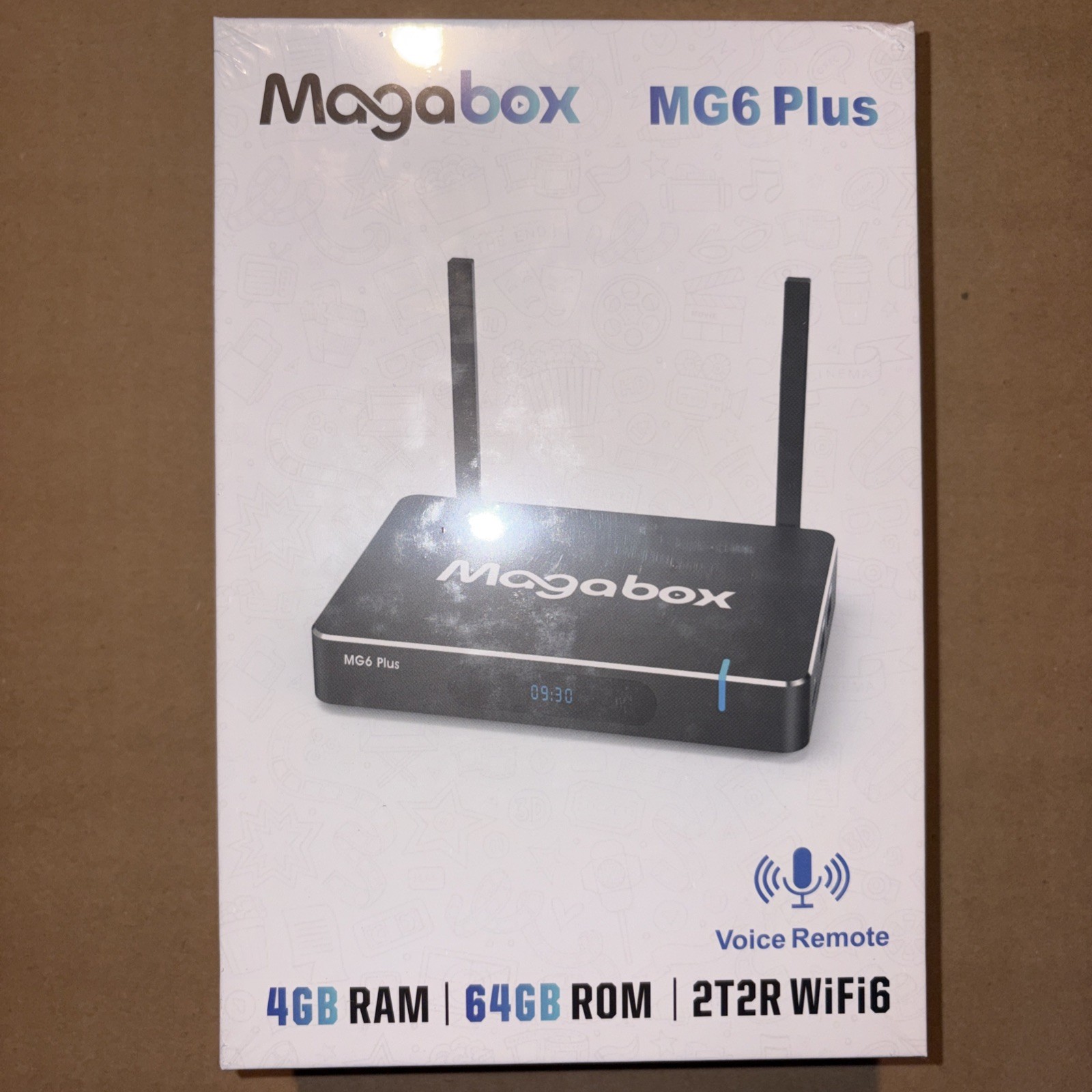 2026 Magabox MG6 Plus Streaming Device with Voice Remote Control New In Box