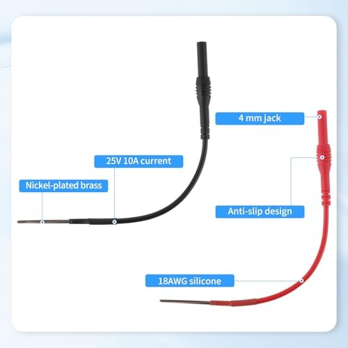2 Pack Back Probe Kit, Flexible Spoon Back Probes Automotive Bendable