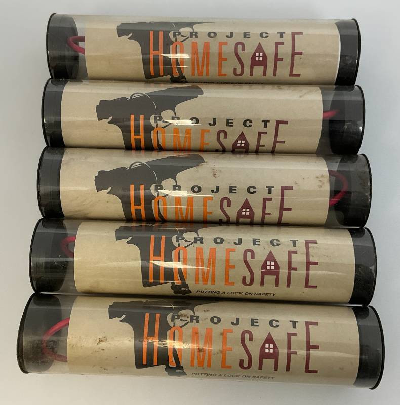 Project HomeSafe Gun Cable Locks New in Tube Lot of 5 Safety Lock Devices