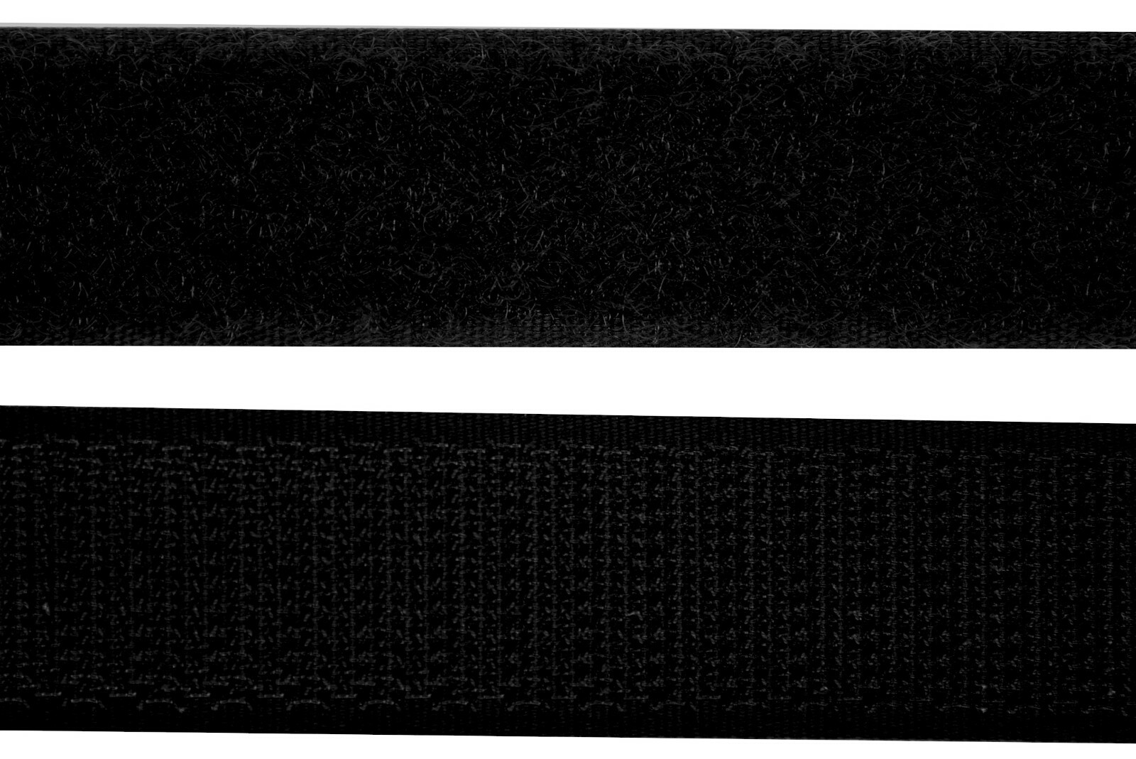 Hook and Loop Tape Black 20-100 mm Wide per 1m Self-Adhesive