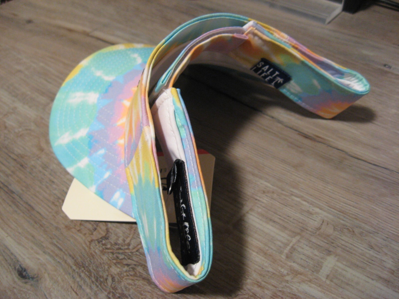 NEW Genuine Salt Life Visor Hat - Tie Die White - Pastel Colors - SLG20112 OSFM