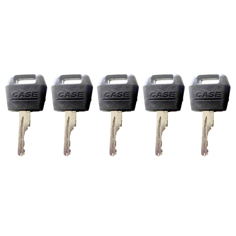 5pcs keys D250 for Case Tractor BACKHOE LOADER Dozer Skid Steer Combine