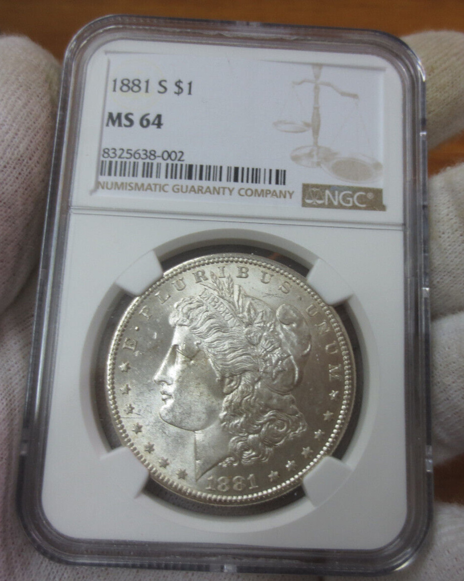1881-S Morgan Dollar NGC MS64 (002)