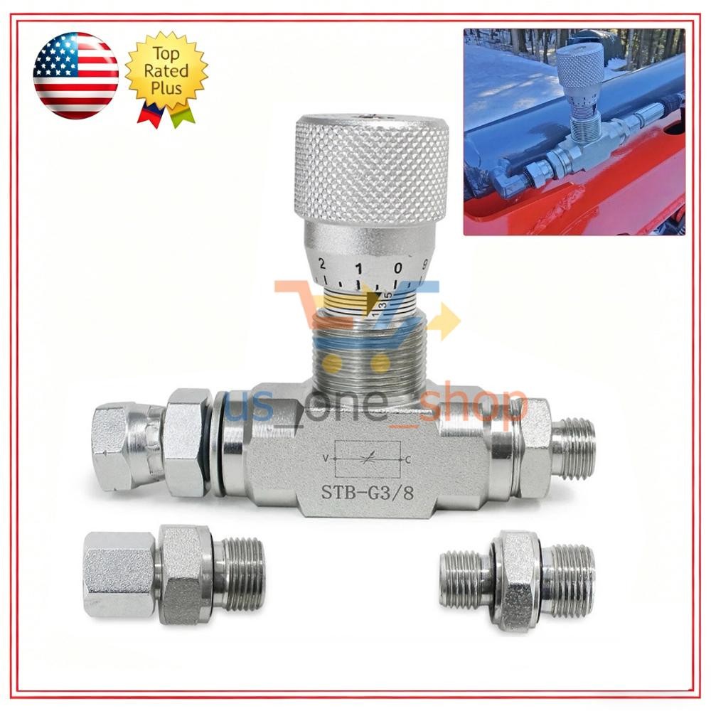 Hydraulic Flow Control Valve - STB-G3/8 - Mini Excavator - AGT -3/8" L08