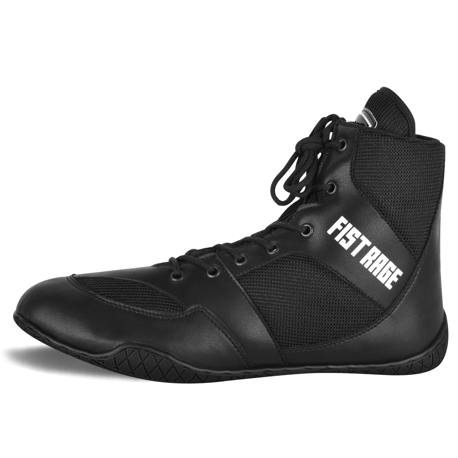 FISTRAGE Boxing Shoes Microfiber Leather Kickboxing And Training With Sting Bag
