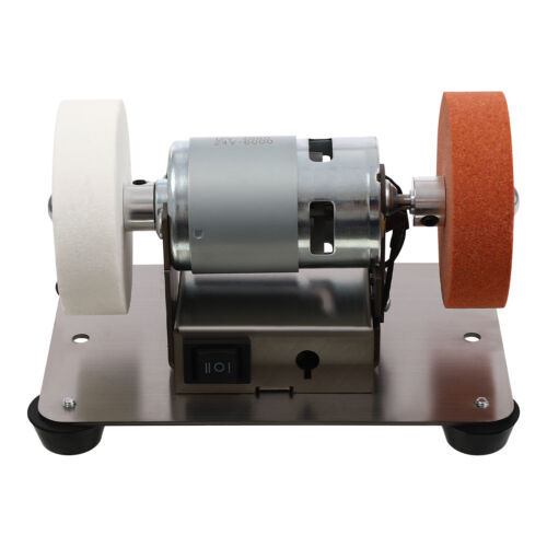 96W Electric Benchtop Grind Sander Adjustable Variable Speed Grinding Machine