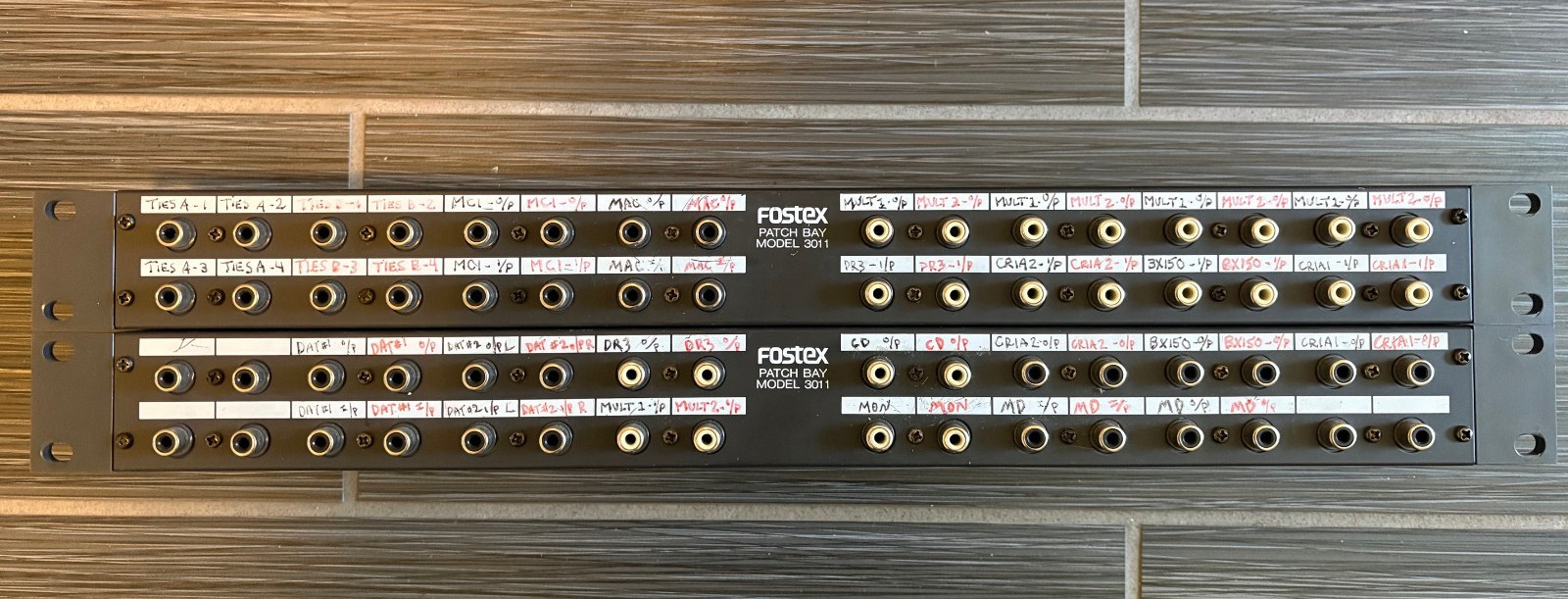 Fostex MODEL 3011 PATCH BAY - 2 Patch Bays