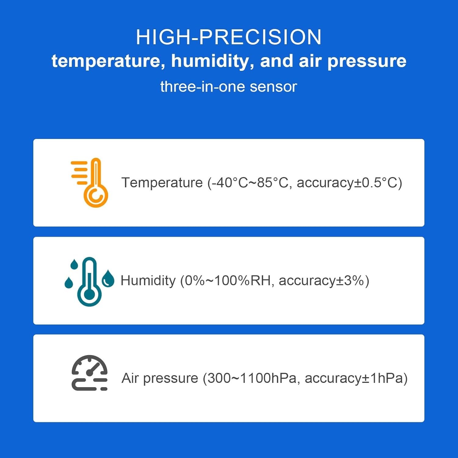 Environmental Sensor 4-in-1 Temperature Humidity Pressure Gas Compatible With...