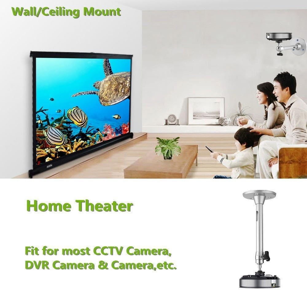 Versatile Universal Projector Mount - Wall Ceiling Hanger for Mini Projectors