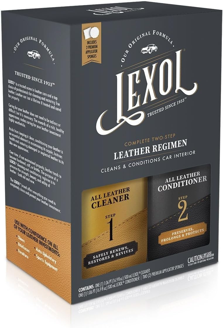 Lexol Leather Conditioner and Cleaner Kit by Lexol, Use on Furniture NEW
