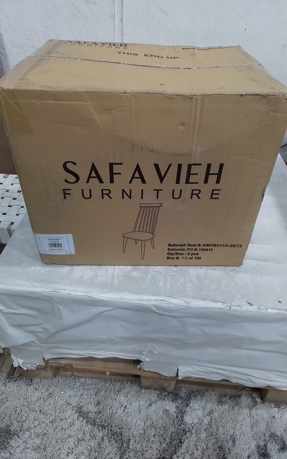 Safavieh BURRIS SIDE CHAIR, Reduced Price 2172762515 AMH8511H-SET2
