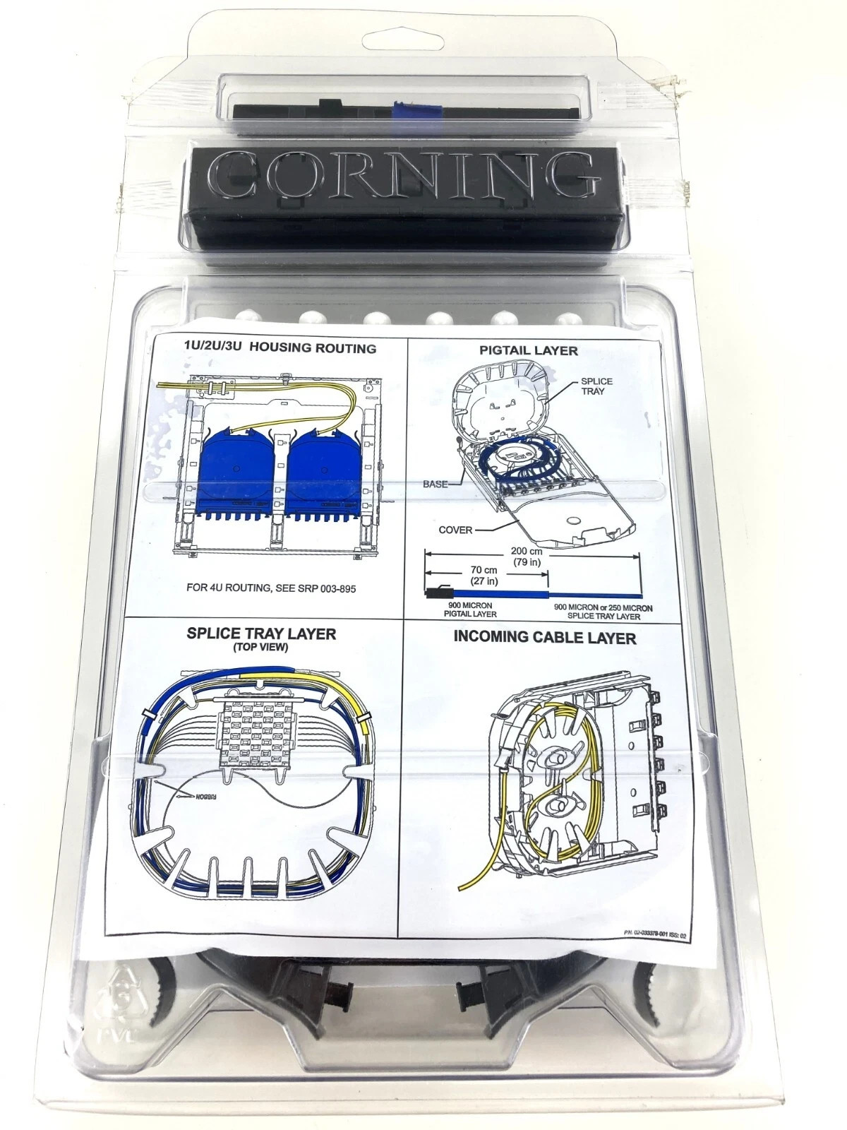 CCH 12F ST-Compatible Pigtailed Splice Cassette OM3 Multimode Aqua 50µm (Q1.1)