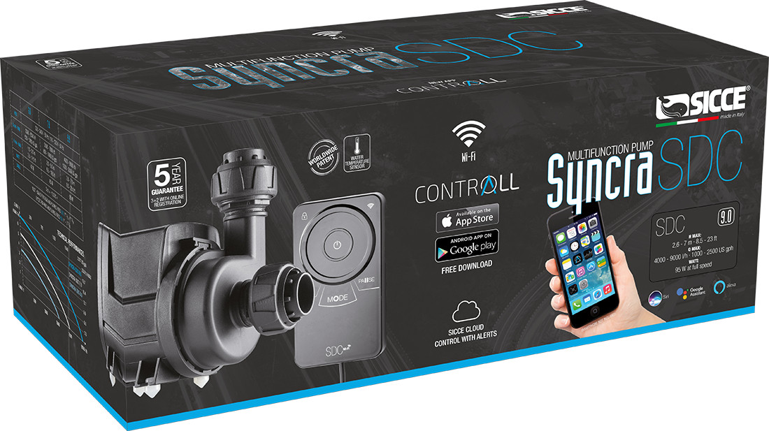 SICCE SYNCRA SDC 9.0 MULTIFUNCTION WATER PUMP CONTROL from  1000-2500 GPH SIC680