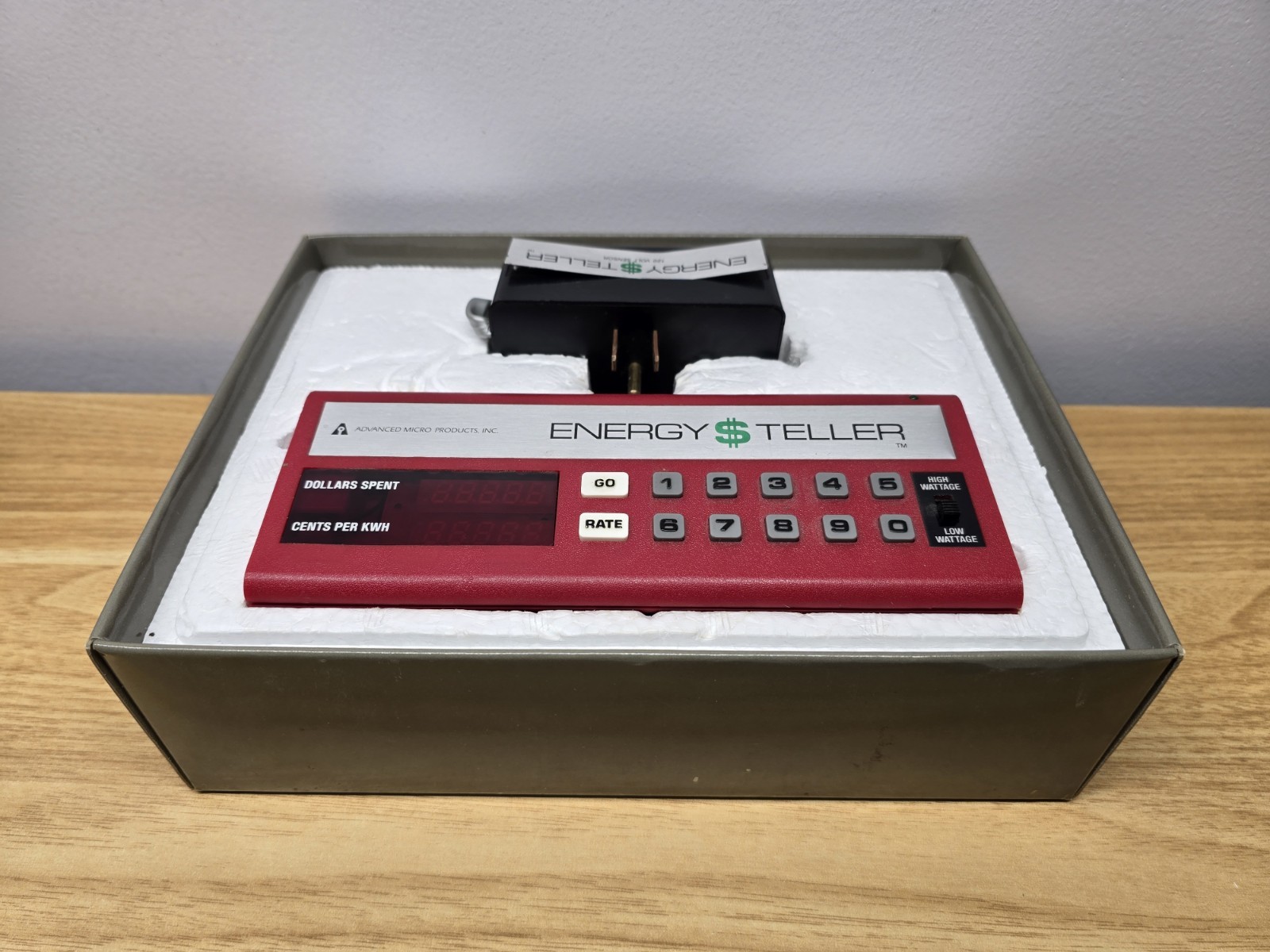 Vintage Energy Teller Calculates Energy Usage