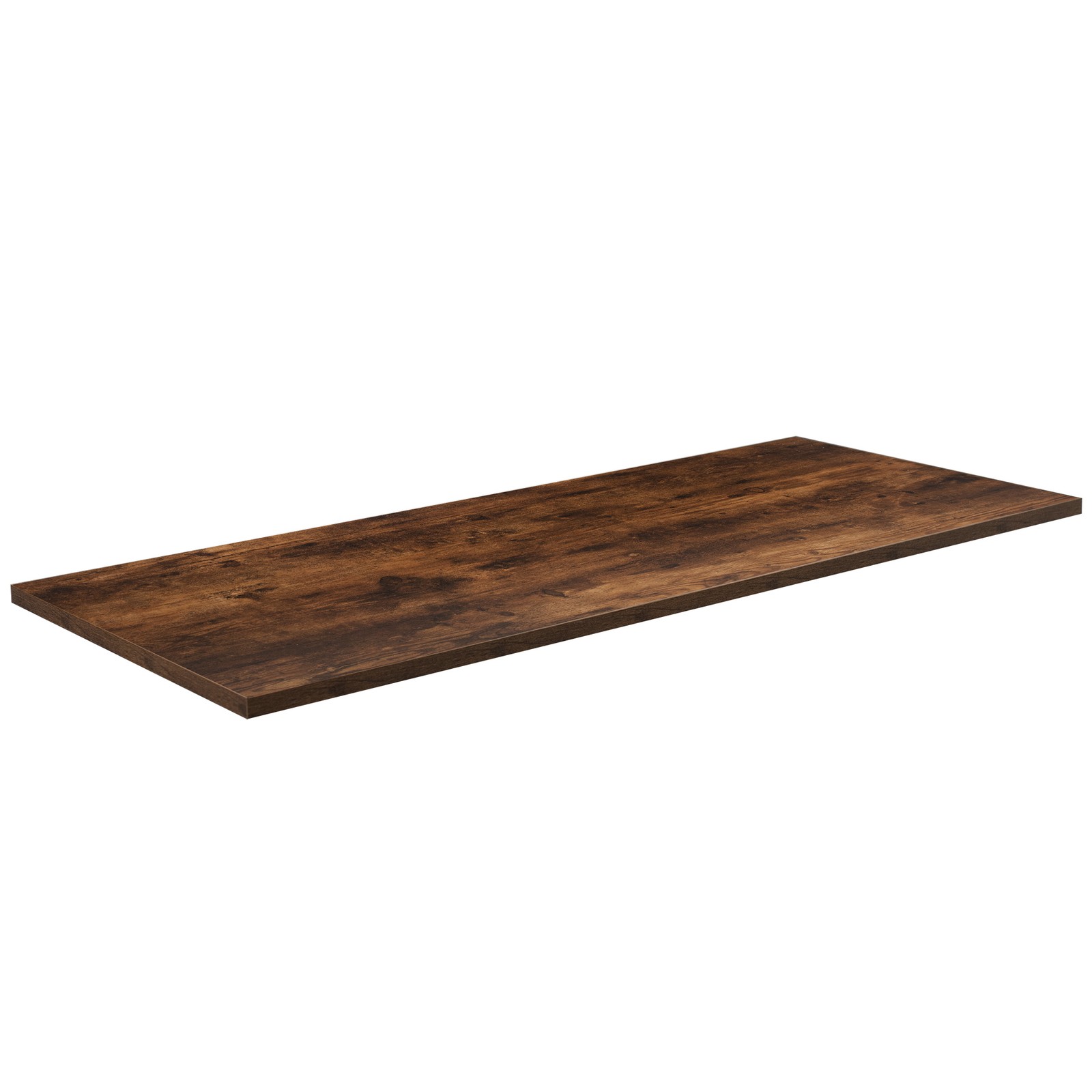 VIVO Vintage Brown 55" x 24" Square Corner Table Top for Standing Desk Frames