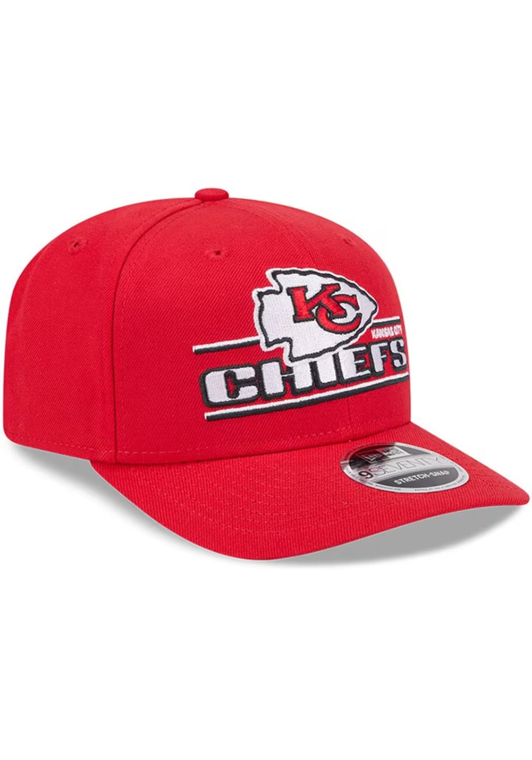 NEW Kansas City KC Chiefs New Era Cool Micro Red Stretch Snapback Cap Hat Adult