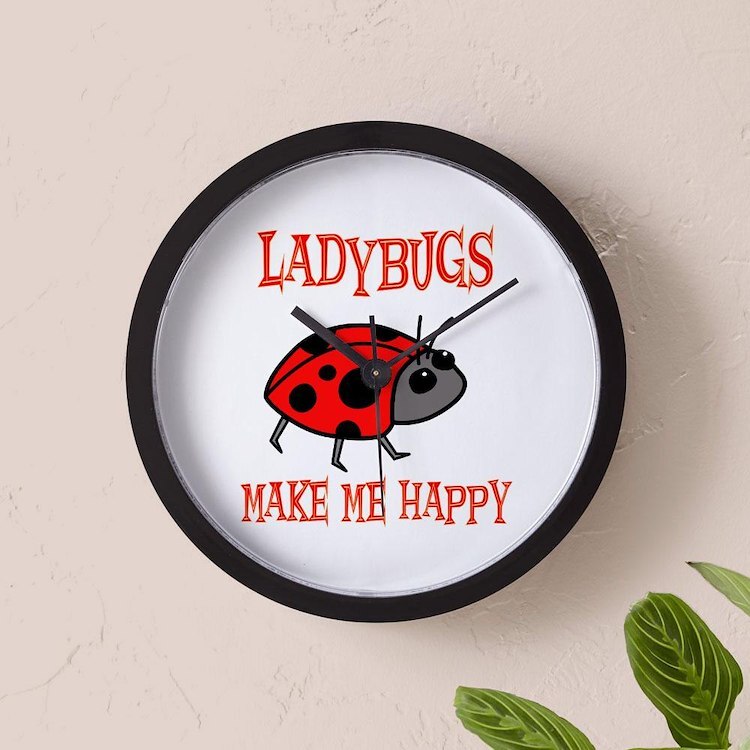 CafePress Ladybugs 10" Wall Clock (399495551)