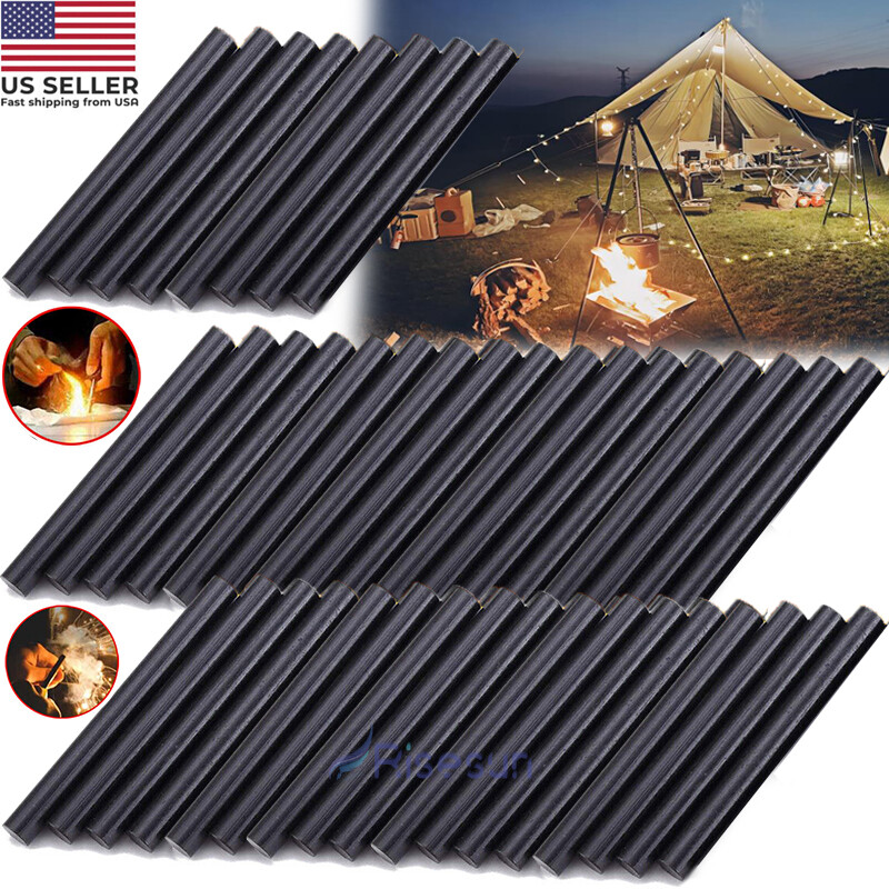 Lot Ferrocerium Flint Fire Starter Ferro Rod Magnesium Outdoor Survival Camping