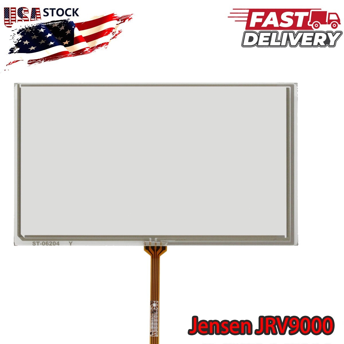 6.2" Resistive Panel Touch Screen Digitizer Replace for Jensen JRV9000 USA Stock