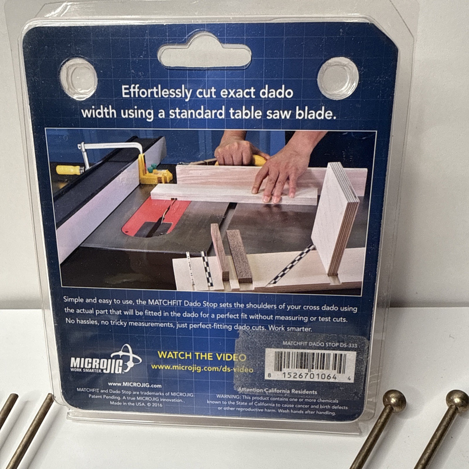Microjig Matchfit Dado Stop