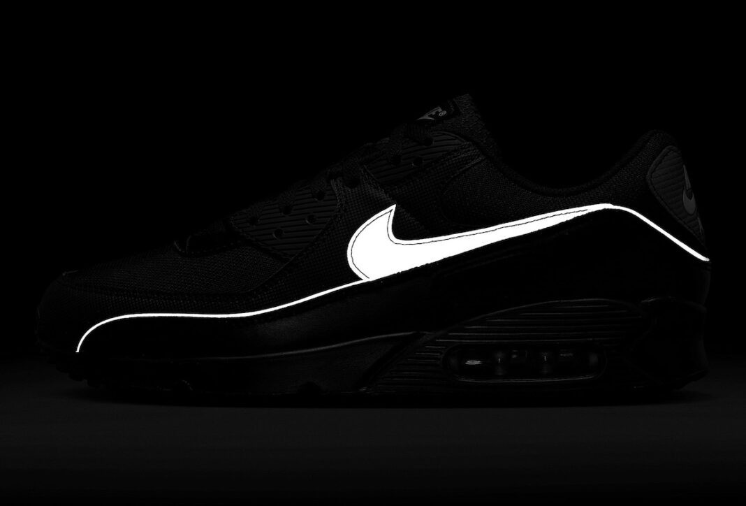 Nike Air Max 90 PRM Shoes Black Reflective HV4517-002 Men's Sizes NEW