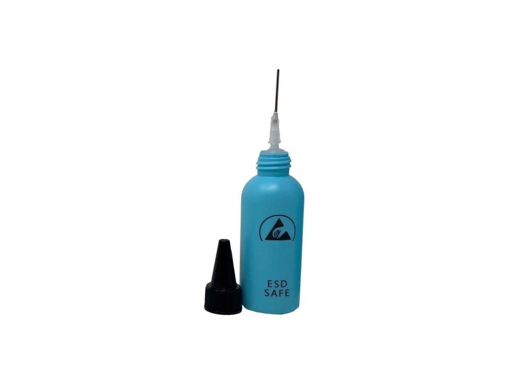 Transforming Technologies BT1002-F1 - ESD Flux Bottle w/ 20 GA Needle, Blue,