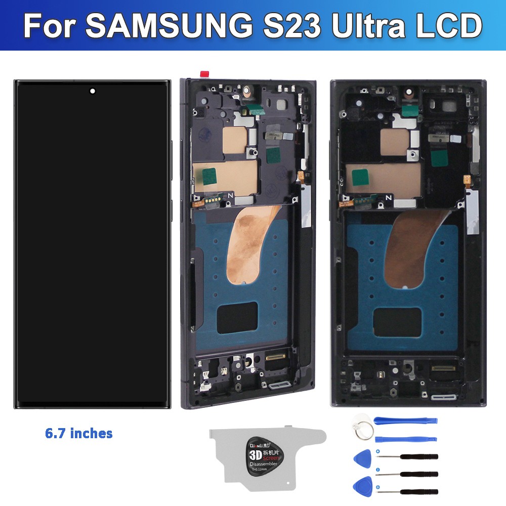 OLED Screen For Samsung Galaxy S23 Ultra S918 Touch Display Digitizer Assembly