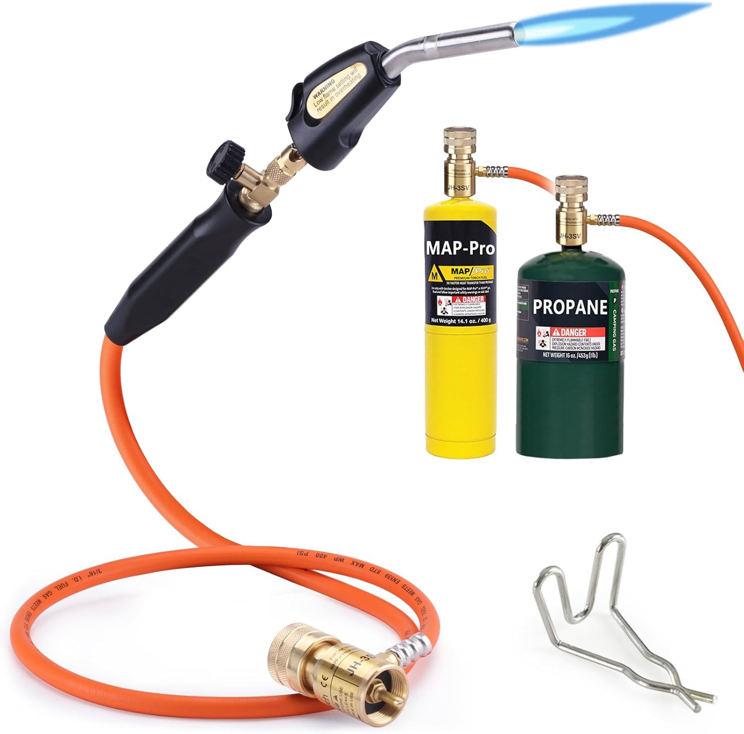 Propane Torch Hose Kit, Mapp Gas Torch 3600℉ Soldering Welding Torch | 3.6Ft Hos
