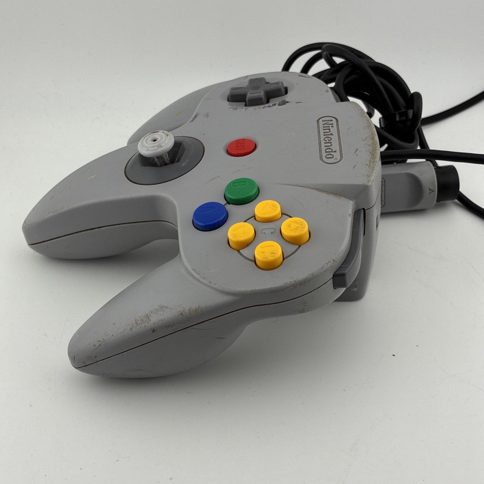 Nintendo 64 Controller Solid Gray NUS-005 Official N64 OEM Tested Loose Stick