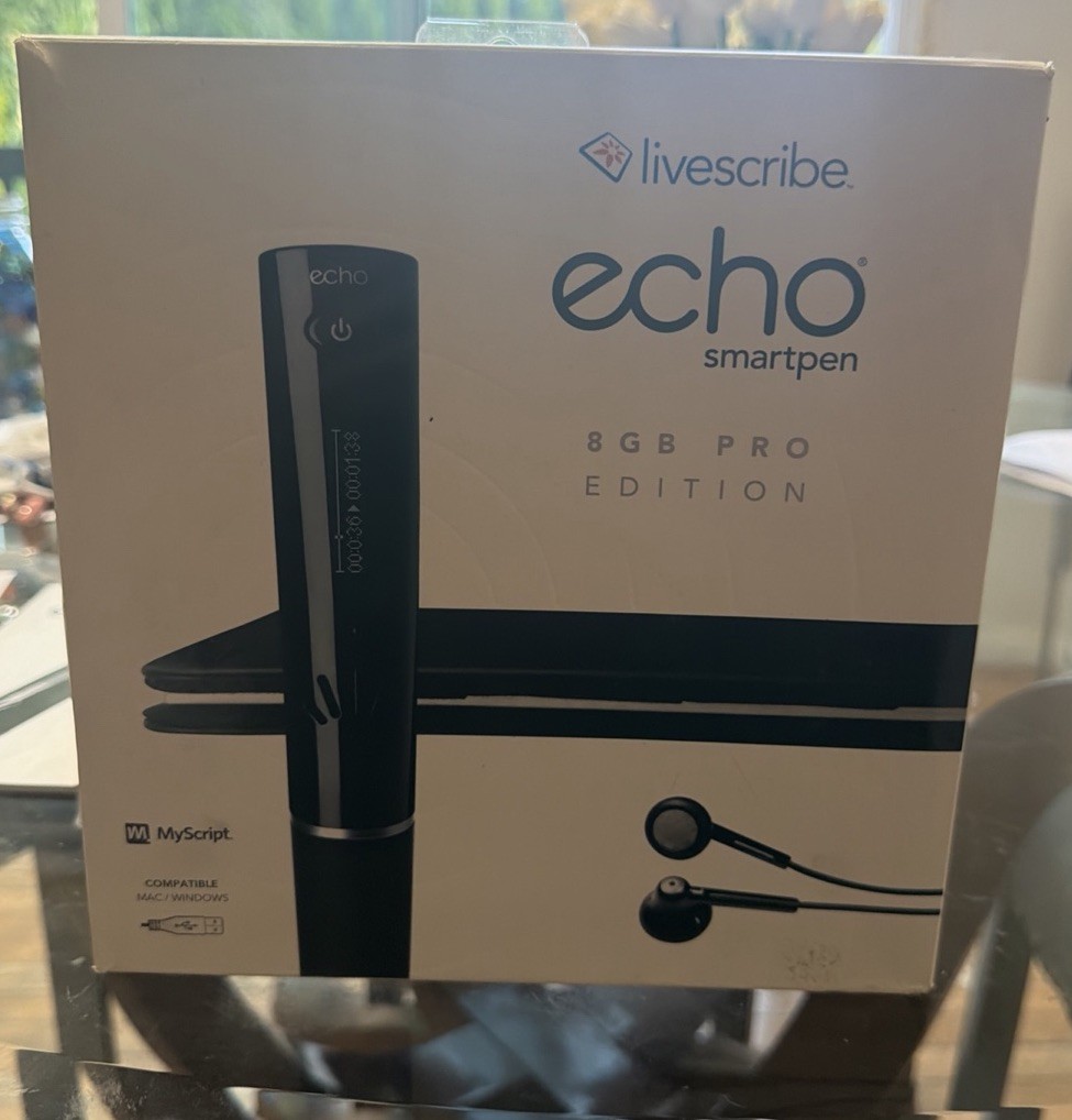 Livescribe Echo Smartpen 8GB  Pro Edition Black APX-00018 New Open Box