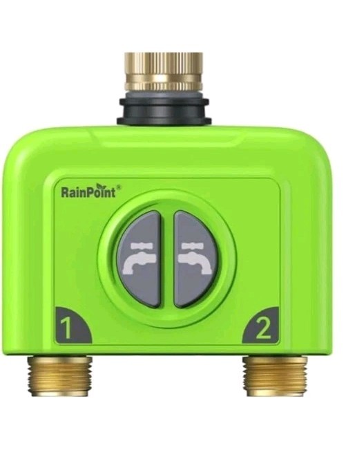 RAINPOINT WiFi Water Timer 2 Zone Smart Hose Controller Valve HTV245FRF