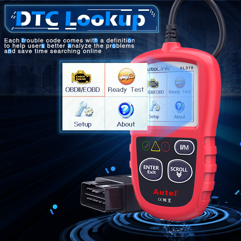 Autel AL319 OBD2 Scanner Code Reader Car Diagnostic Scan Tool Check Engine Fault