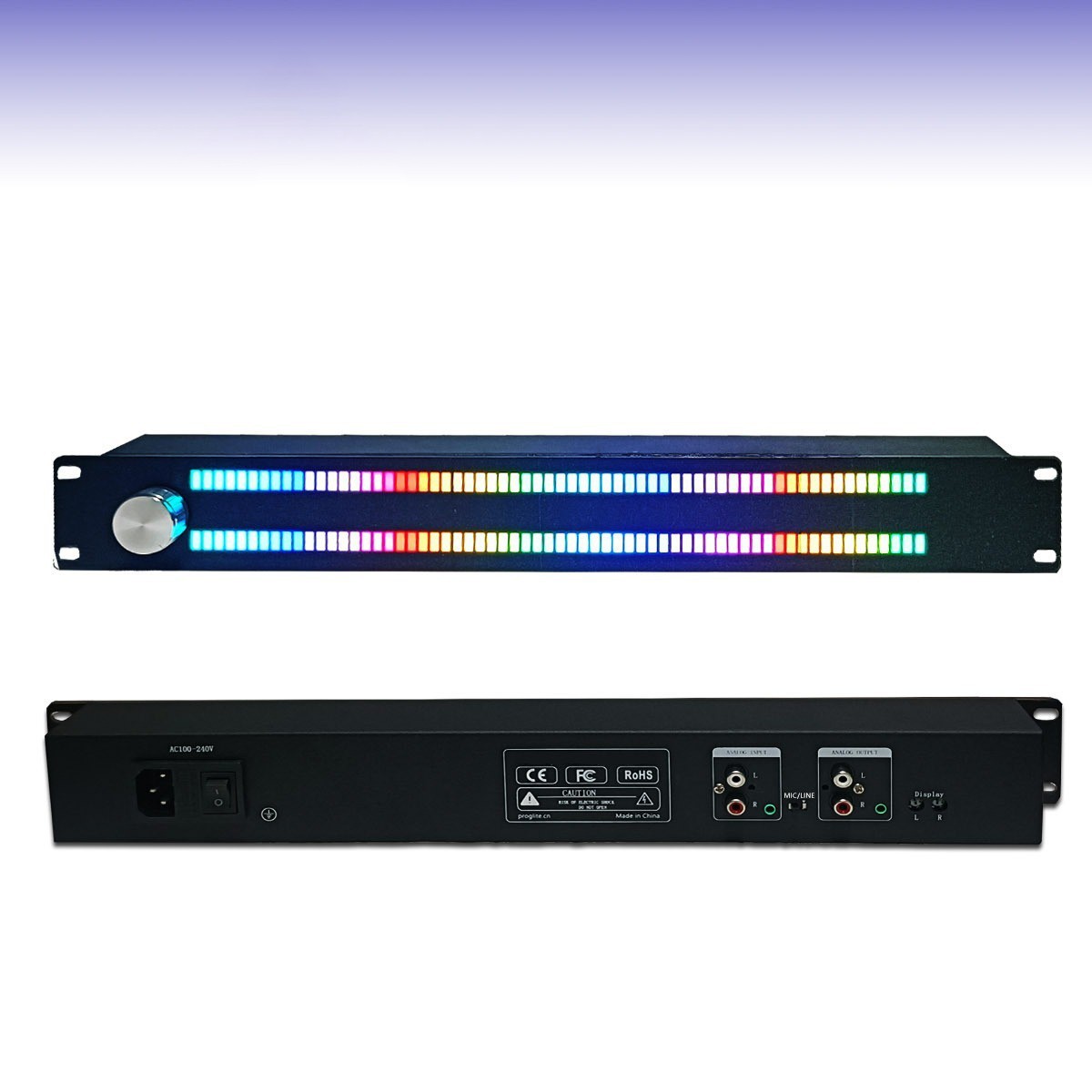 LED128 Music Spectrum Display Rhythm Light VU Meter Supports Voice Control New