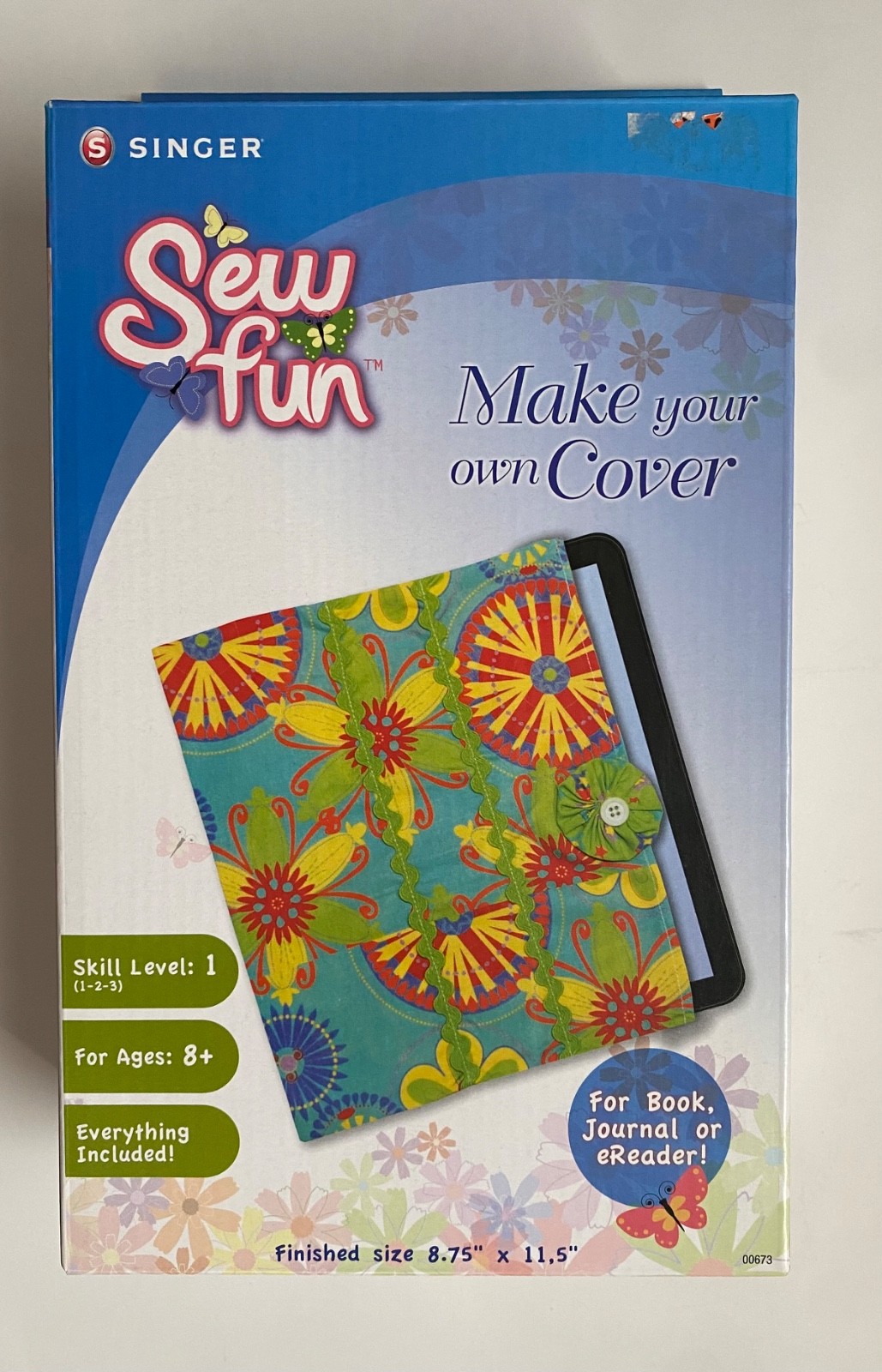 Singer Sew Fun Make Your Own Cover For Book Journal EReader Ages 8+ New