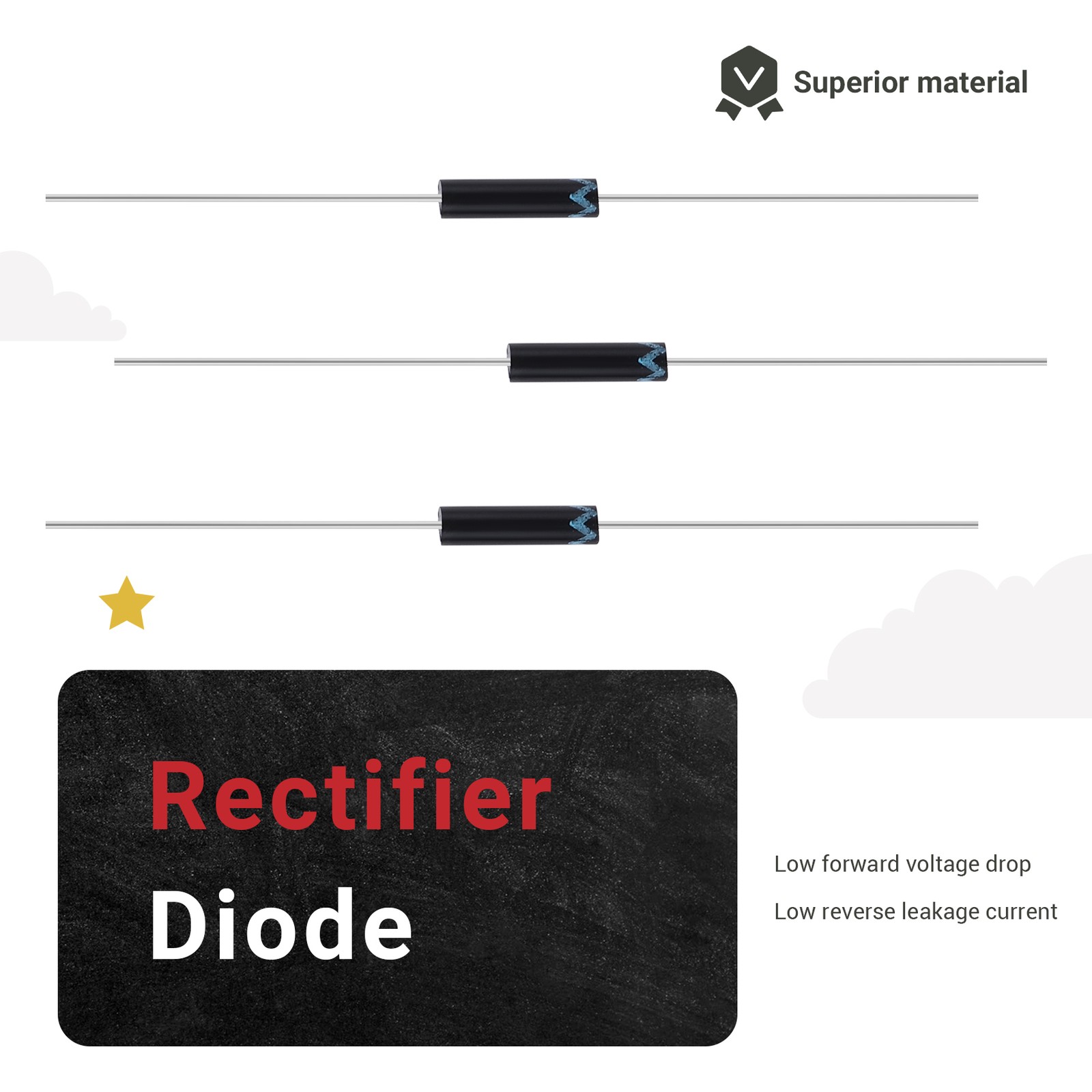 20PCS 2CL77 High Voltage Diode HV Rectifier 5MA 20KV Rectifier Diodes for7933