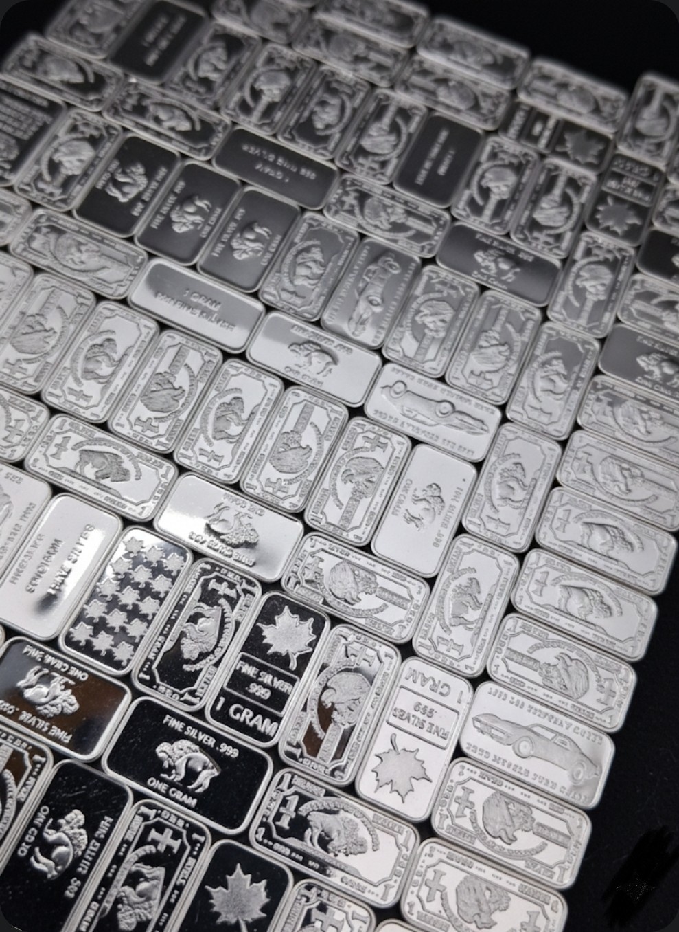 (20x) Pure .999 Fine Silver Bars Premium New Bullion Estate Lot Designs