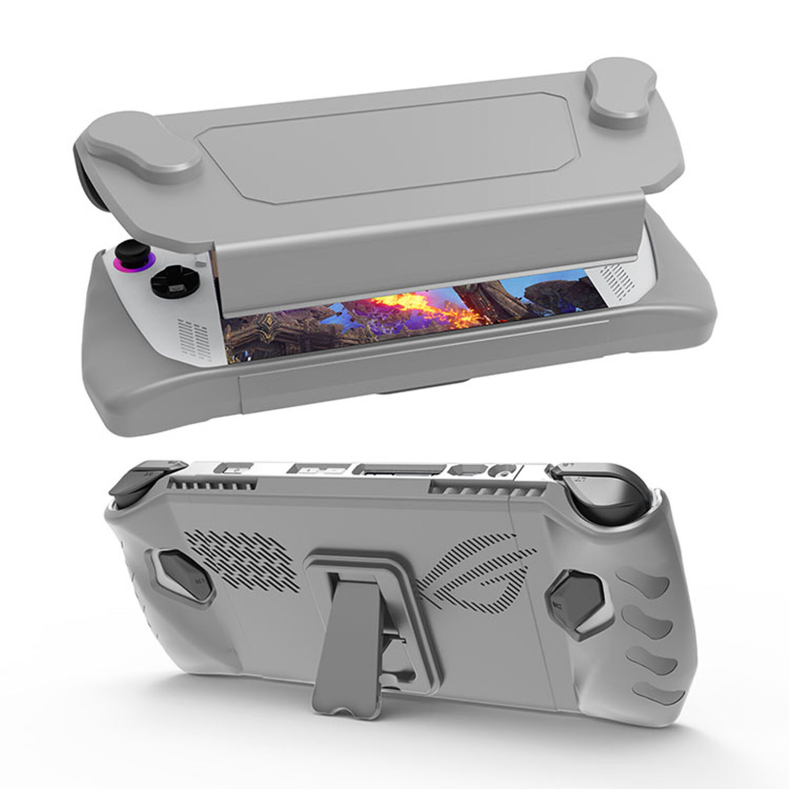 Protective Case with Detachable Front Shell and Kickstand for ROG Ally